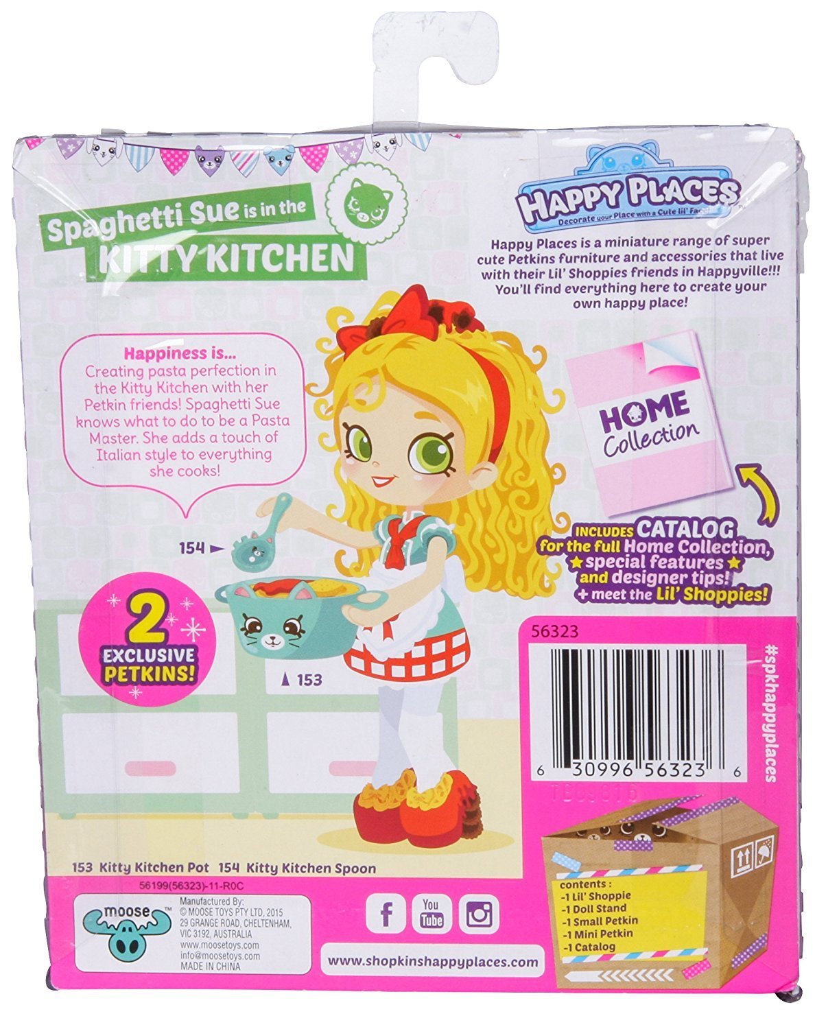Happy places SHOPKINS DOLL Single pack SPAGETTI SUE