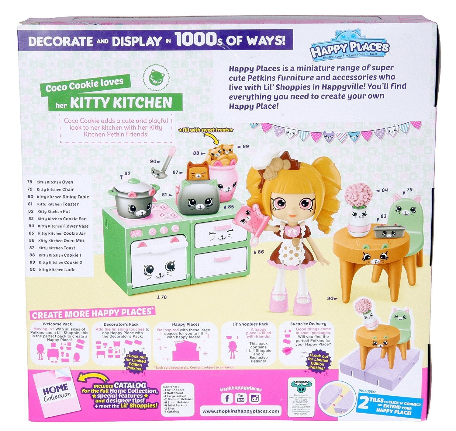 Happy places SHOPKINS Welcome pack KITTY KITCHEN