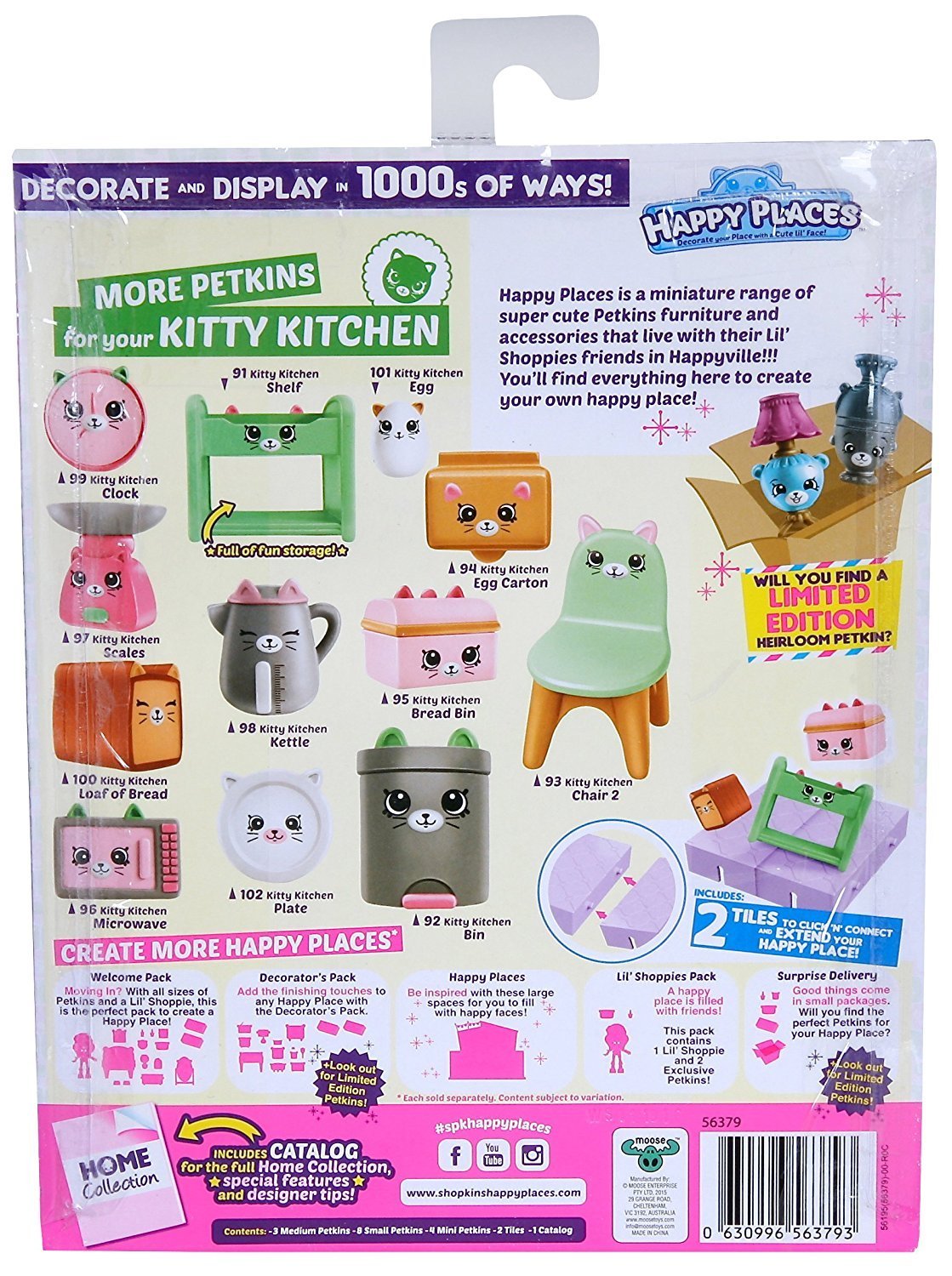 Happy places SHOPKINS Decorator pack KITTY KITCHEN