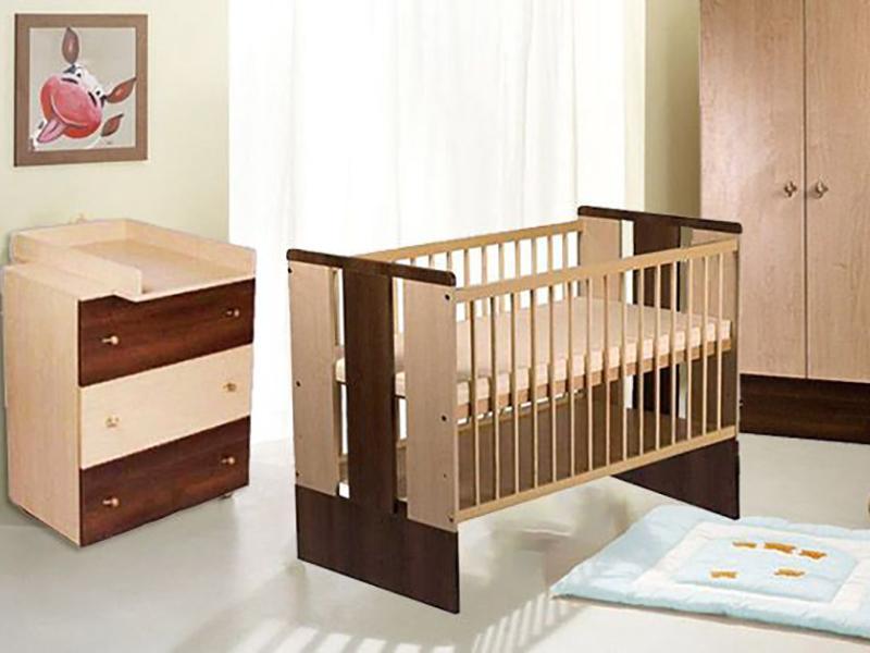 Mobilier Camera Copii Si Bebelusi KLUPS PAULA Natur Wenge