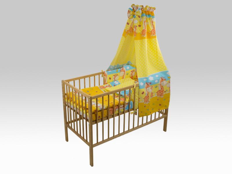 Lenjerie MyKids Happy Giraffe Galben 5 Piese 120x60 cm