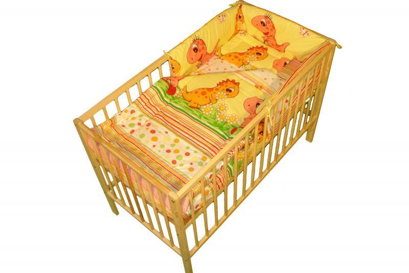 Lenjerie MyKids DINO Roz 4+1 Piese 140x70