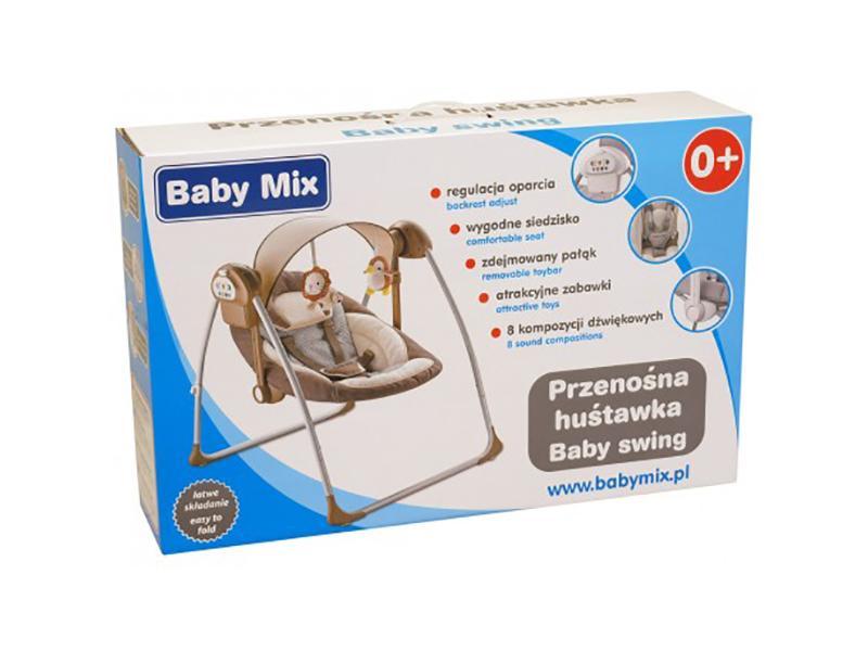 Balansoar Portabil Copii Baby Mix BY012S Gri