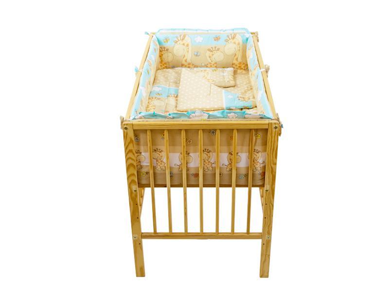 Lenjerie MyKids Happy Giraffe Maro 4+1 Piese 120x60 cm