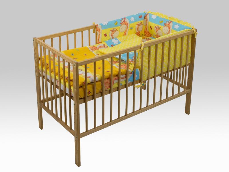 Lenjerie MyKids Happy Giraffe Galben 4 Piese 120x60