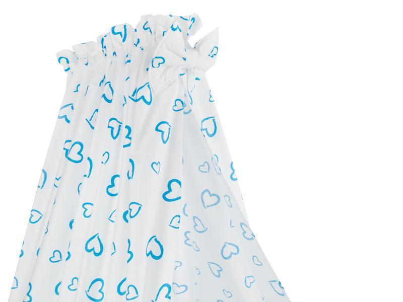 Lenjerie MyKids Cu Broderie Prince Inimi Albastru 5 Piese 120x60