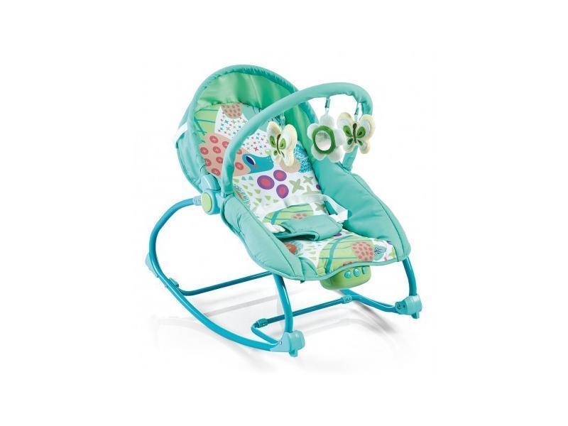 Balansoar muzical 2 in 1 cu vibratii Baby Mix 212 039 Green