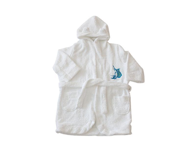 Halat Baie Copii MyKids Alb 1-2 ani