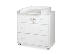 Comoda copii Klups Safari Giraffe Alb