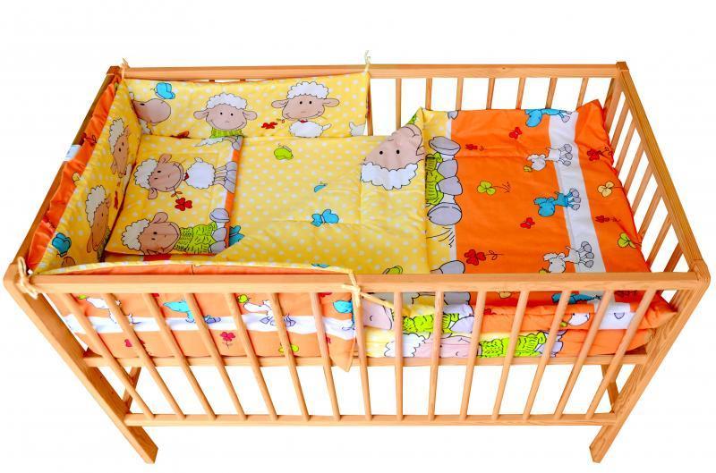Lenjerie MyKids Oita Orange 4 piese 120x60 cm
