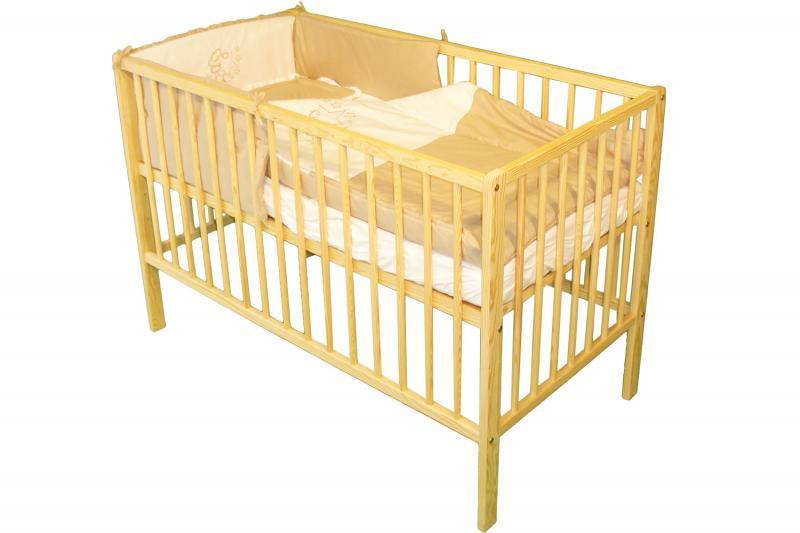 Lenjerie MyKids Cu Broderie TWS Maro 4 Piese 120x60