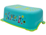Taburet Inaltator Baie Copii MyKids Little Bear and Friend cu sistem antialunecare Turquoise