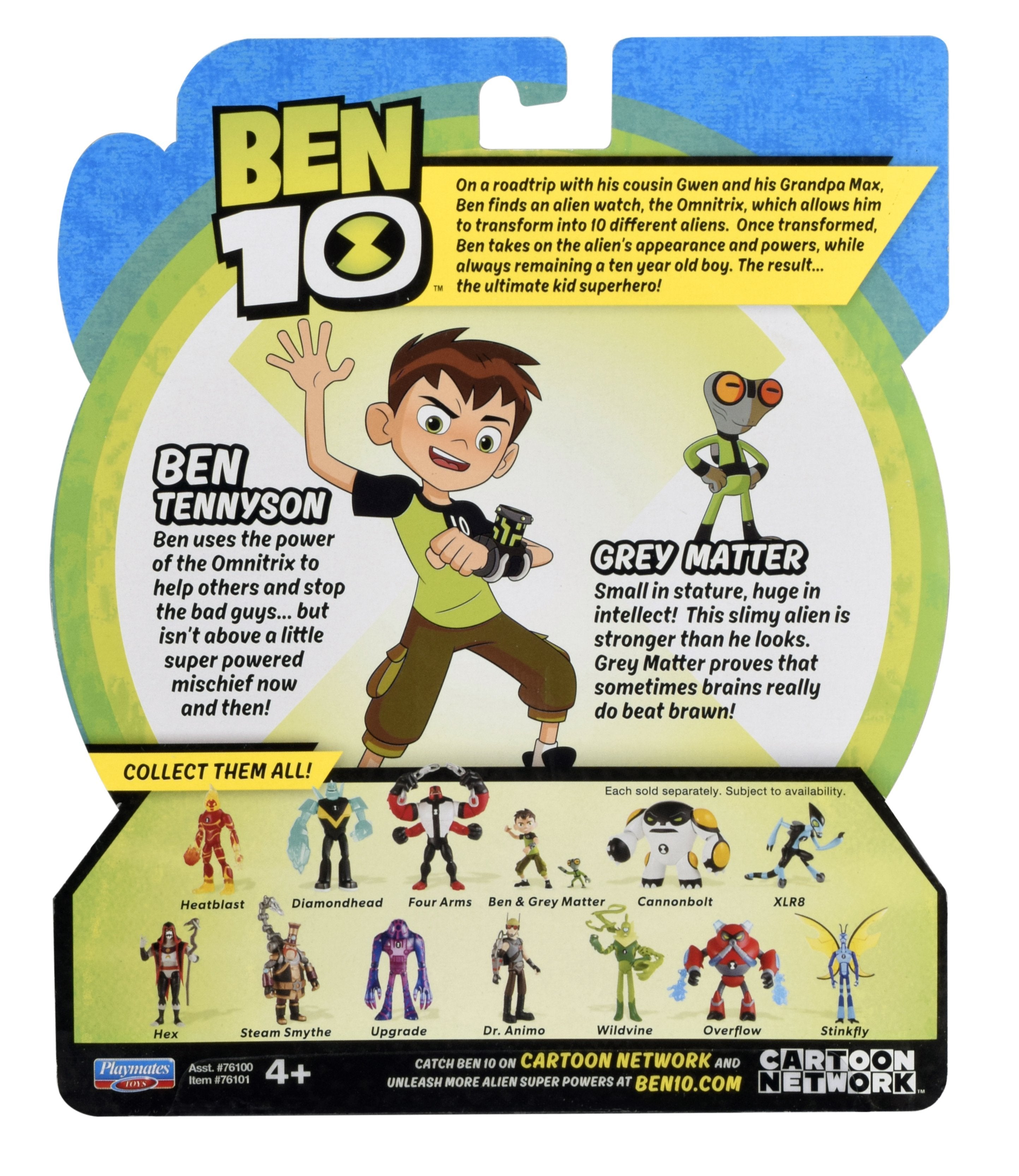 Figurine Ben 10 (12cm) Ben + Grey