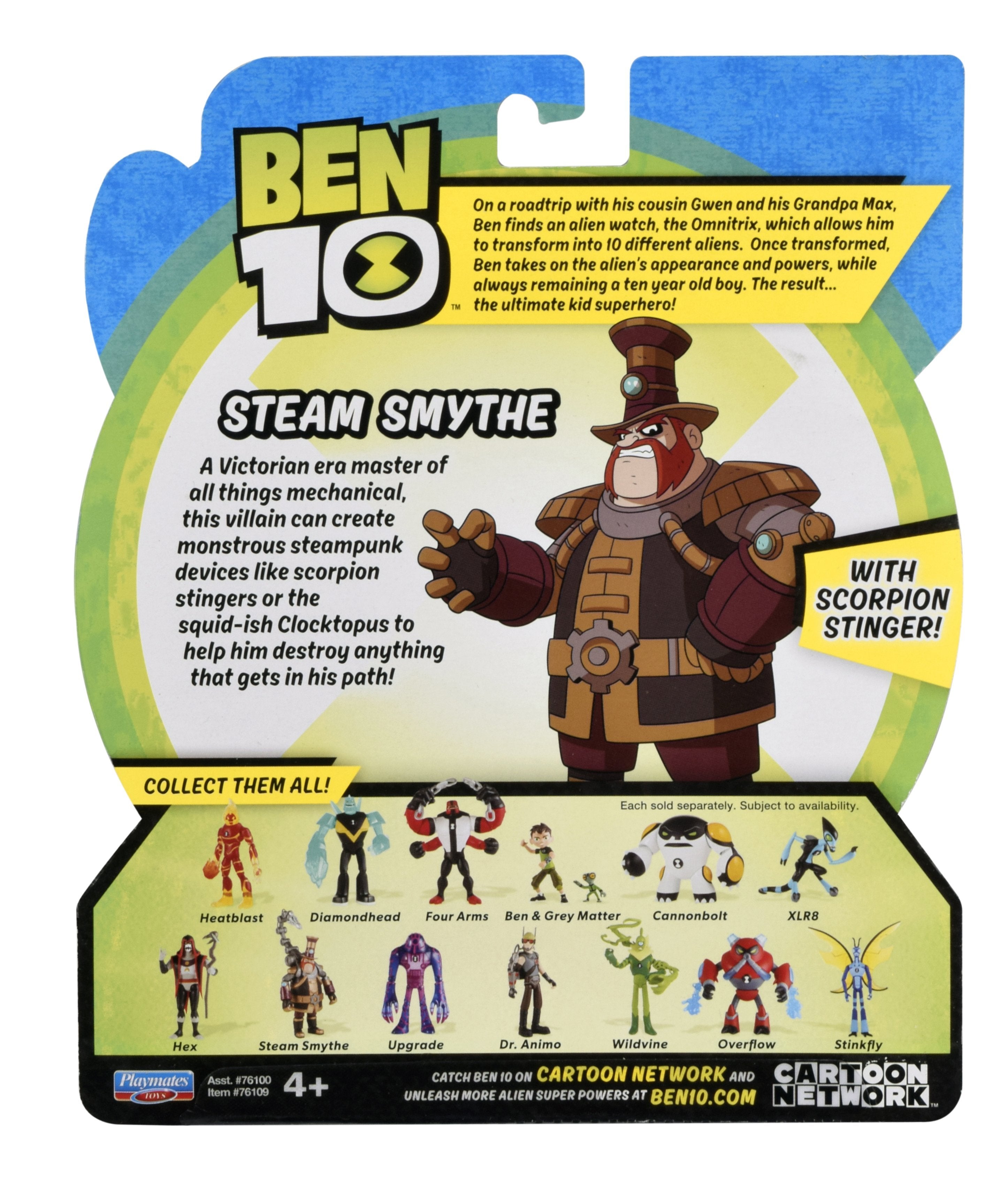 Figurine Ben 10 (12cm) Steam Smythe
