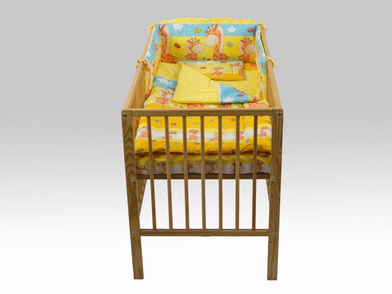 Lenjerie MyKids Happy Giraffe Galben 4 Piese 140x70