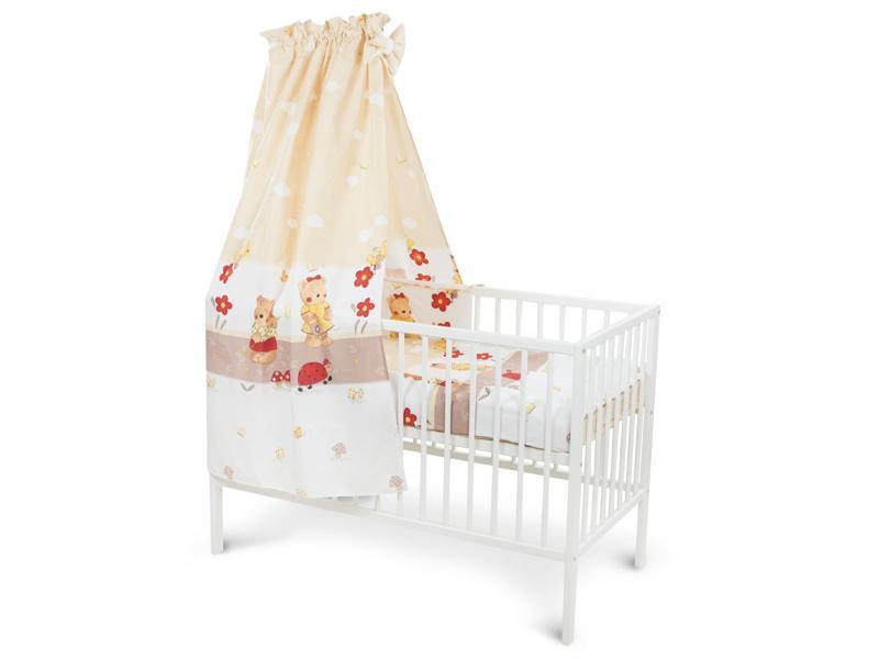 Lenjerie MyKids Teddy Gradina Maro 5 Piese 120x60