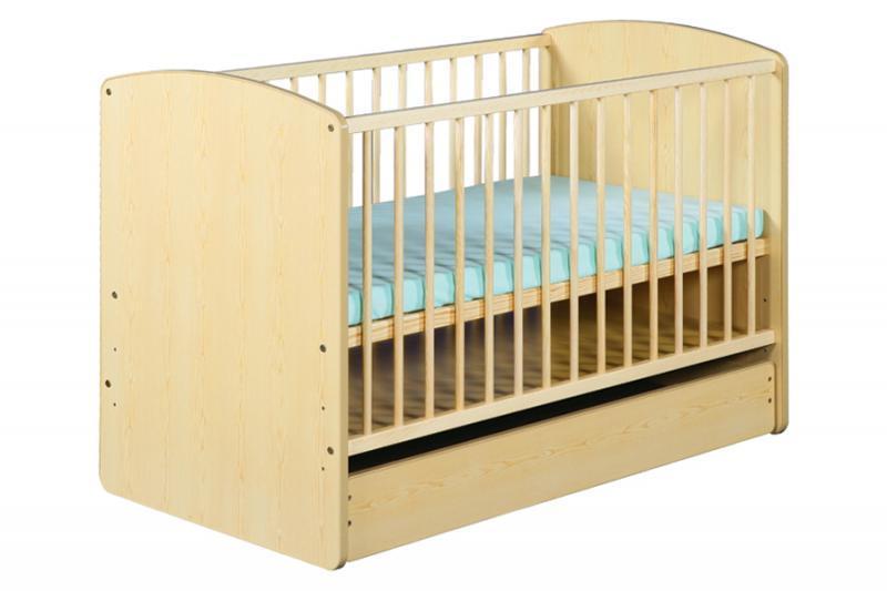 Patut Cu Sertar Klups Karolina II Natur + Saltea 12 MyKids
