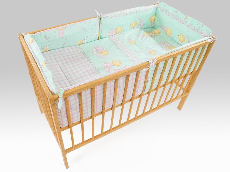 Lenjerie MyKids TEDDY STELUTE TURQUAZ 4+1 Piese 140x70 cm