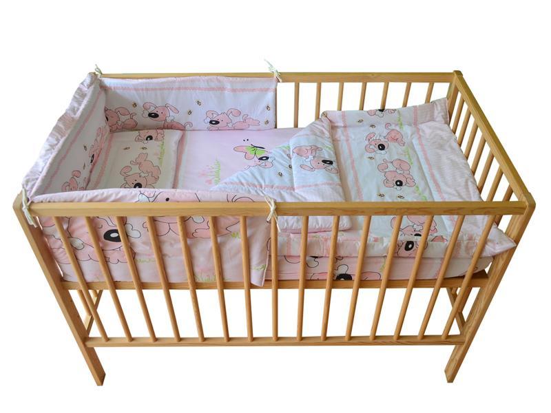 Lenjerie MyKids Catelus Roz 4 + 1 Piese 120x60