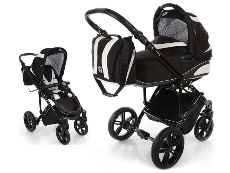 Carucior copii 2 in 1 cu landou Knorr-Baby Volkswagen Carbon Optik Black