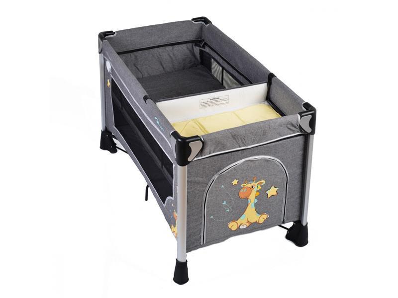 Patut Pliant Bebe CANGAROO Hug Giraffe Gri