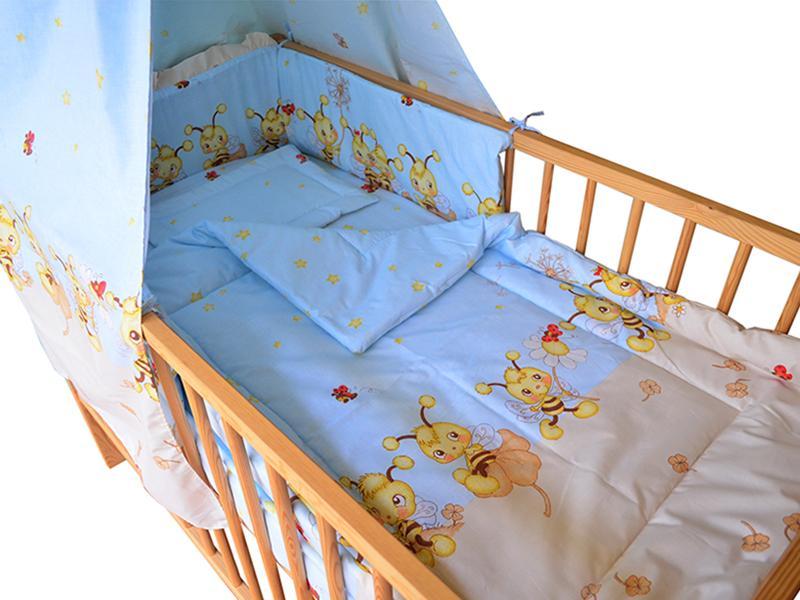 Lenjerie MyKids Albinuta Albastru 5 Piese 120x60