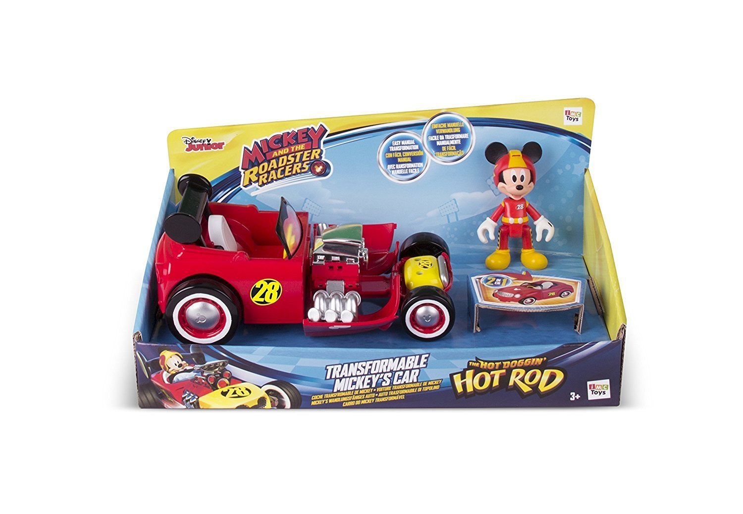 Masinute transformabile + figurine asortate - Mickey Mouse