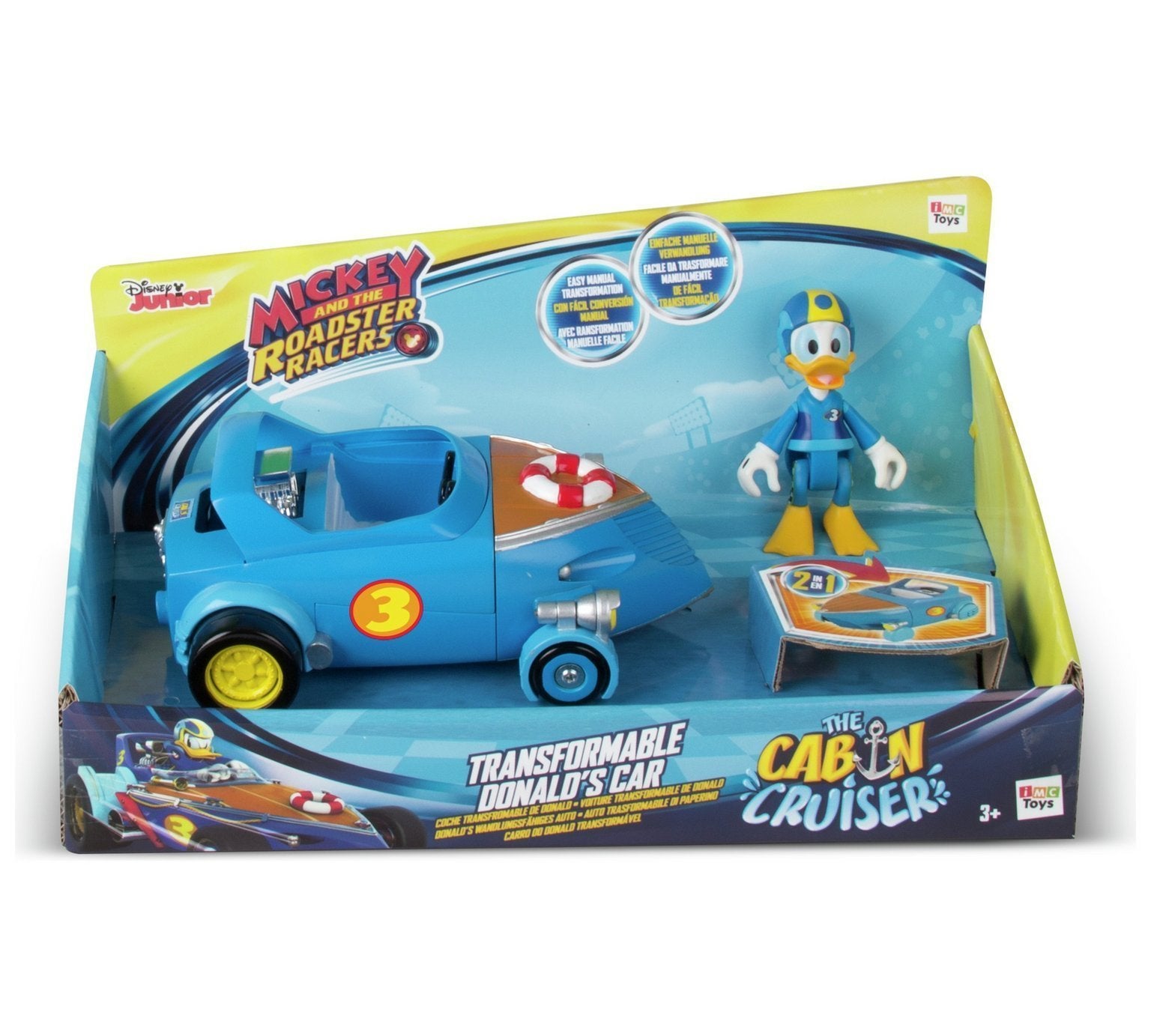 Masinute transformabile + figurine asortate - Donald