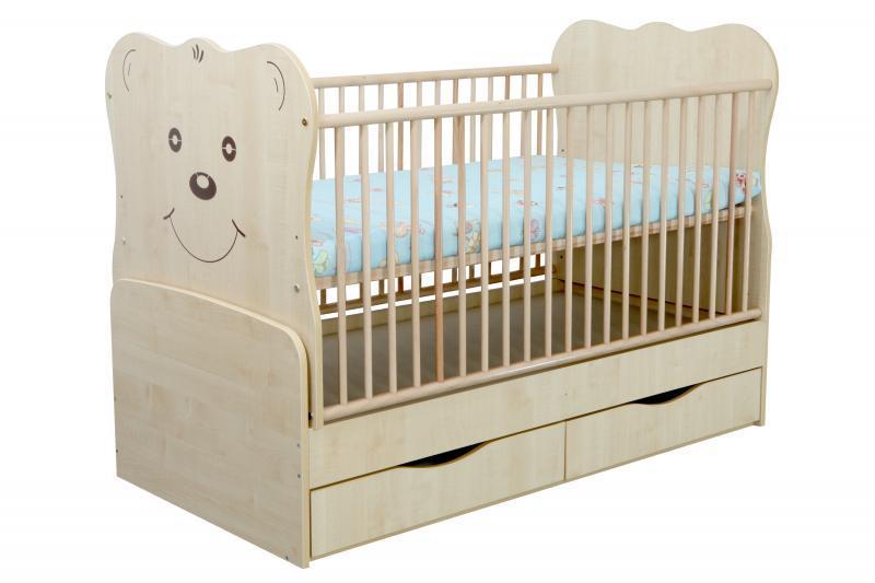 Patut Transformabil MYKIDS Teddy Natur Cu Leg 4834