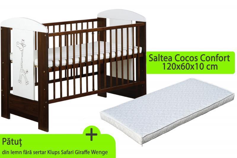 Patut KLUPS Safari Giraffe Wenge + Saltea 10 MyKids