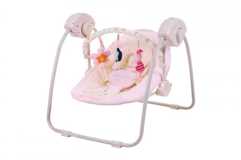 Leagan Electric Bebelusi CANGAROO Baby Swing Roz