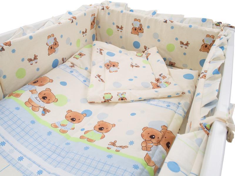 Lenjerie MyKids Baby Teddy Crem 4+1 Piese 140x70