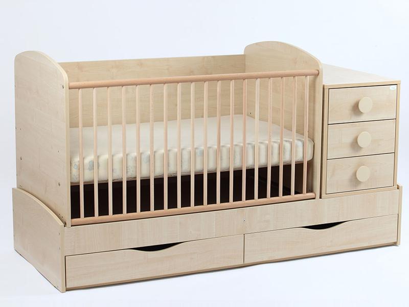 Patut Transformabil MYKIDS Silence Cu Leg Natur 3603