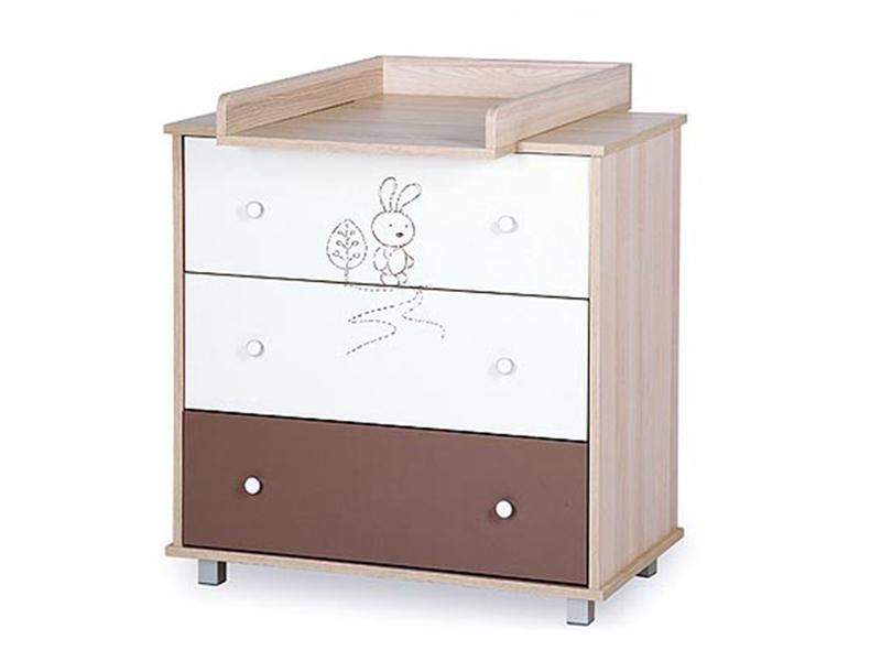 Comoda bebe pentru infasat Klups Little Bunny Cappucccino