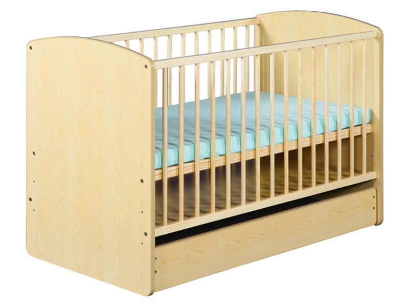 Patut cu sertar Klups Karolina II Natur + Saltea 8 MyKids MyDreams