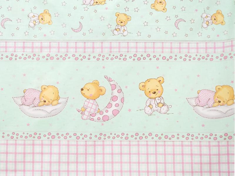 Lenjerie MyKids TEDDY STELUTE TURQUAZ 4 Piese 120x60