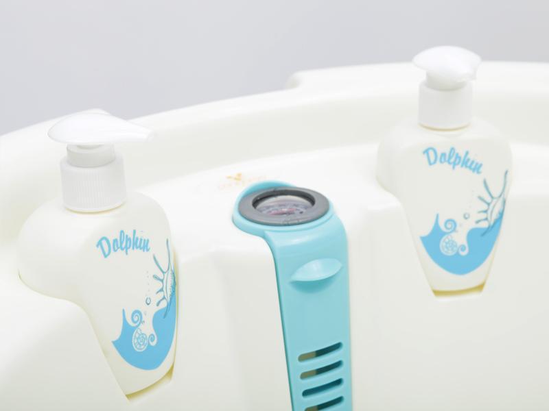 Set cadita baie 2 in 1 CANGAROO Dolphin Albastru