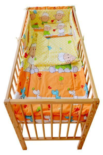 Lenjerie MyKids Oita Orange 4 piese 120x60 cm