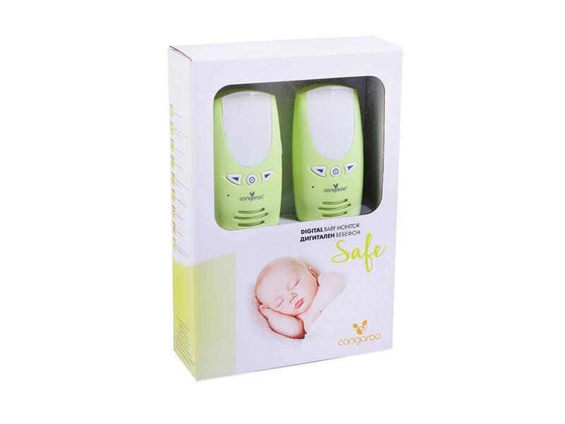 Interfon Pentru Camera Bebelusi Cangaroo Safe BM-164B Verde