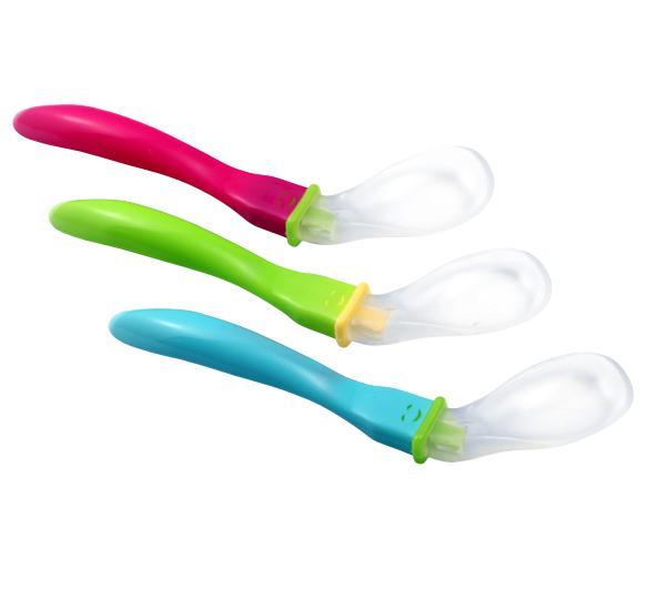 Lingurita anatomica din silicon pentru copii BabyOno 255