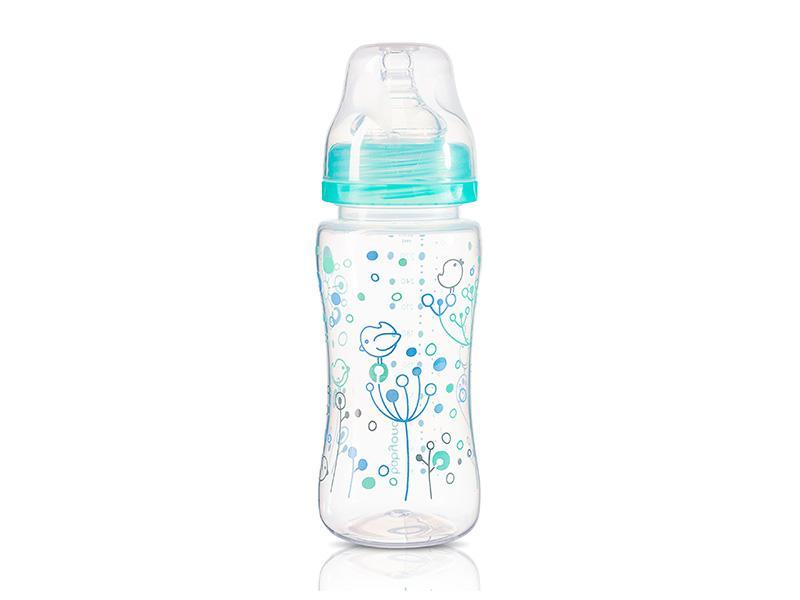 Biberonul anti-colici cu gat larg BabyOno 404 300ml