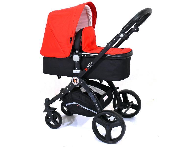 Carucior 3 In 1 ANMAR PERA Negru Rosu