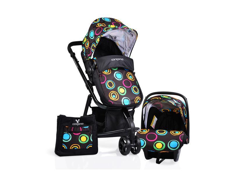 Carucior Copii 3 in 1 Cangaroo Sarah Black