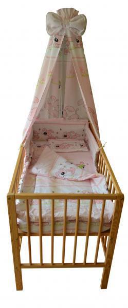 Lenjerie MyKids Catelus Roz  5 piese 120x60  cm