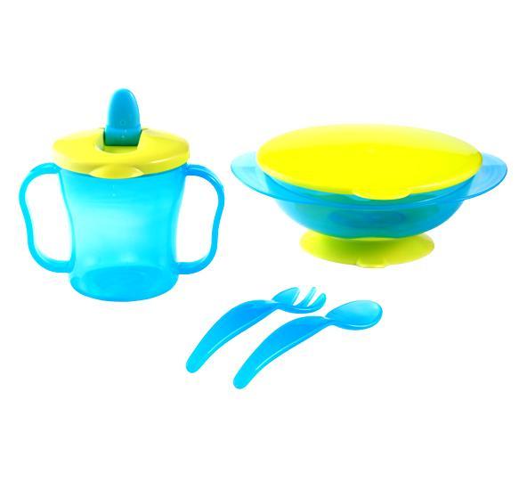 Set masa copii si bebe BabyOno 1034 02 Albastru