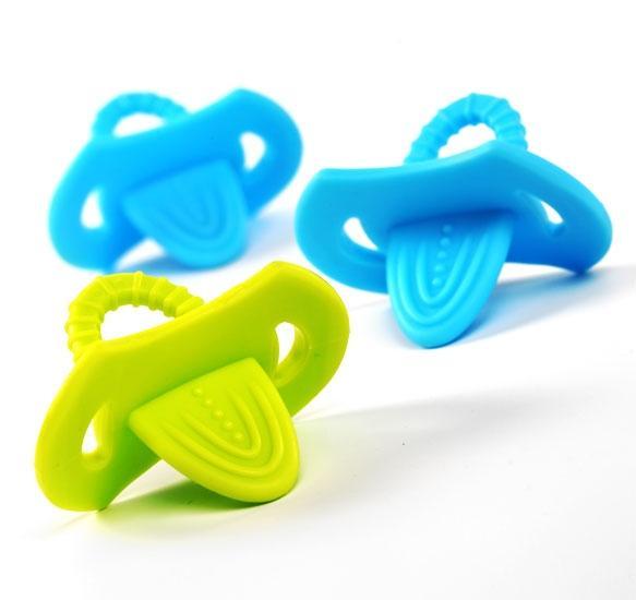 Inel gingival silicon sub forma de suzeta BabyOno 1009 2 bucati
