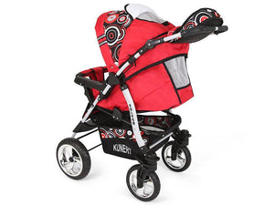 Carucior Copii 2 In 1 Kunert Volver Rosu-Cerculete