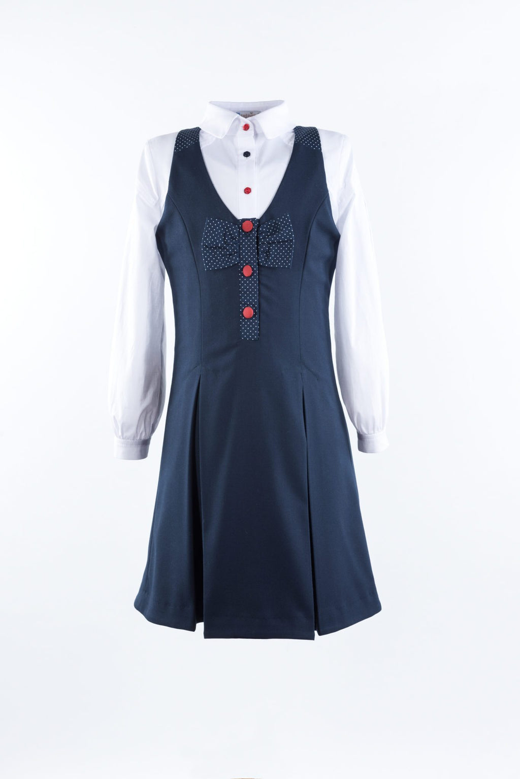 Sarafan Red Buttons