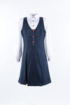 Sarafan Red Buttons