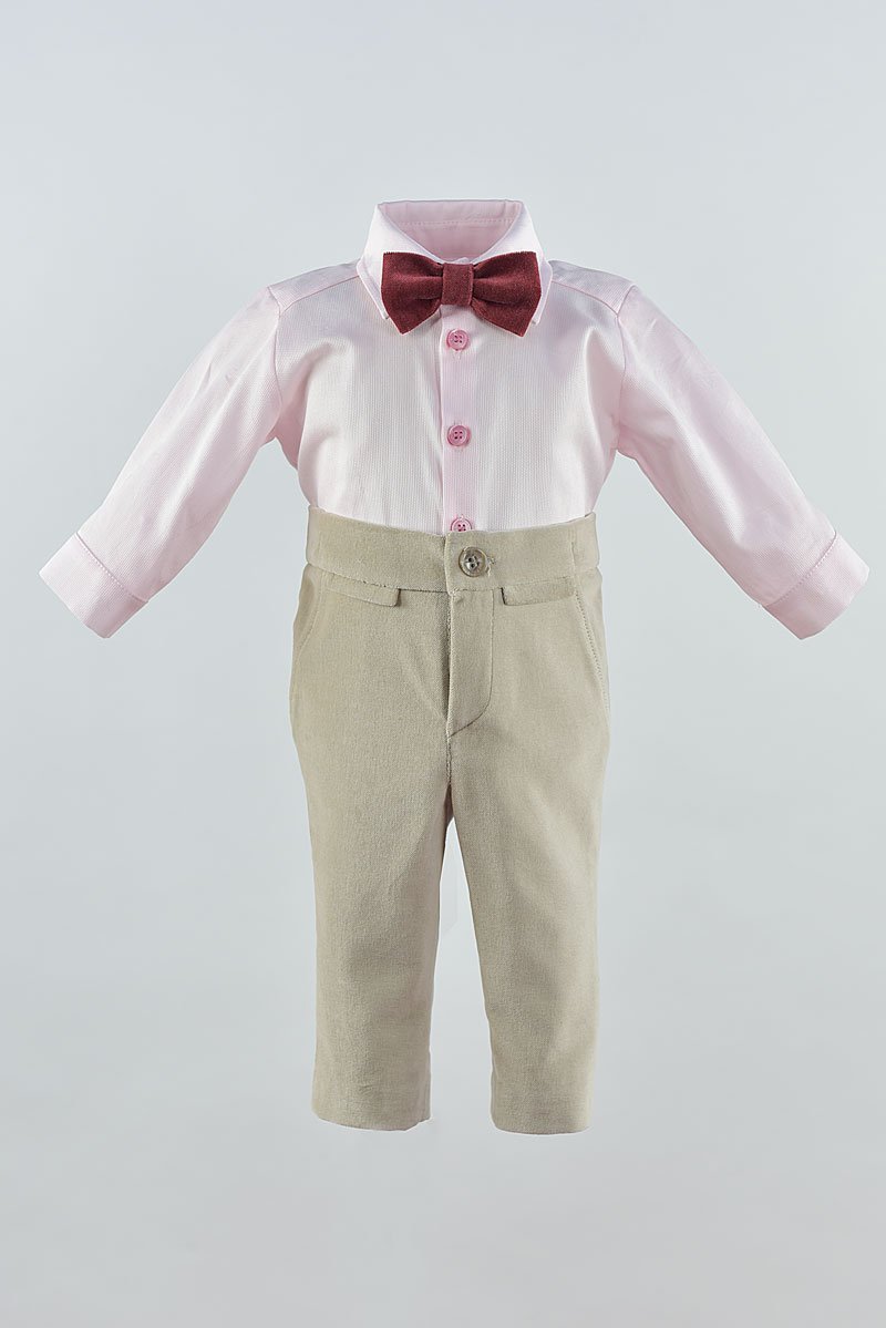 Compleu botez Little Tailor Taupe